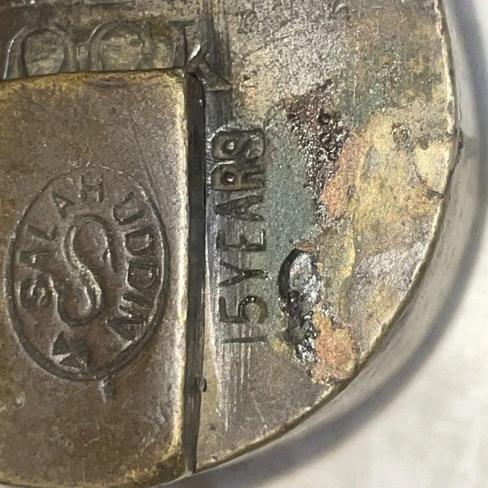 WORKING Vintage Brass‎ & Steel 10 Lever Padlock And Key Darbar Lock Salahuddin